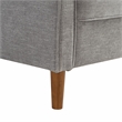 Studio Living Sorrento Arm Chair in Gray Woven Fabric Upholstery