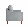 Studio Living Sorrento Arm Chair in Light Gray Woven Fabric Upholstery