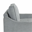 Studio Living Sorrento Arm Chair in Light Gray Woven Fabric Upholstery