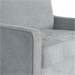 Studio Living Sorrento Arm Chair in Light Gray Woven Fabric Upholstery