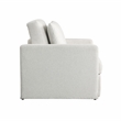 Serta Bakersfield Twin Convertible Chair in Cream Woven Fabric Upholstery