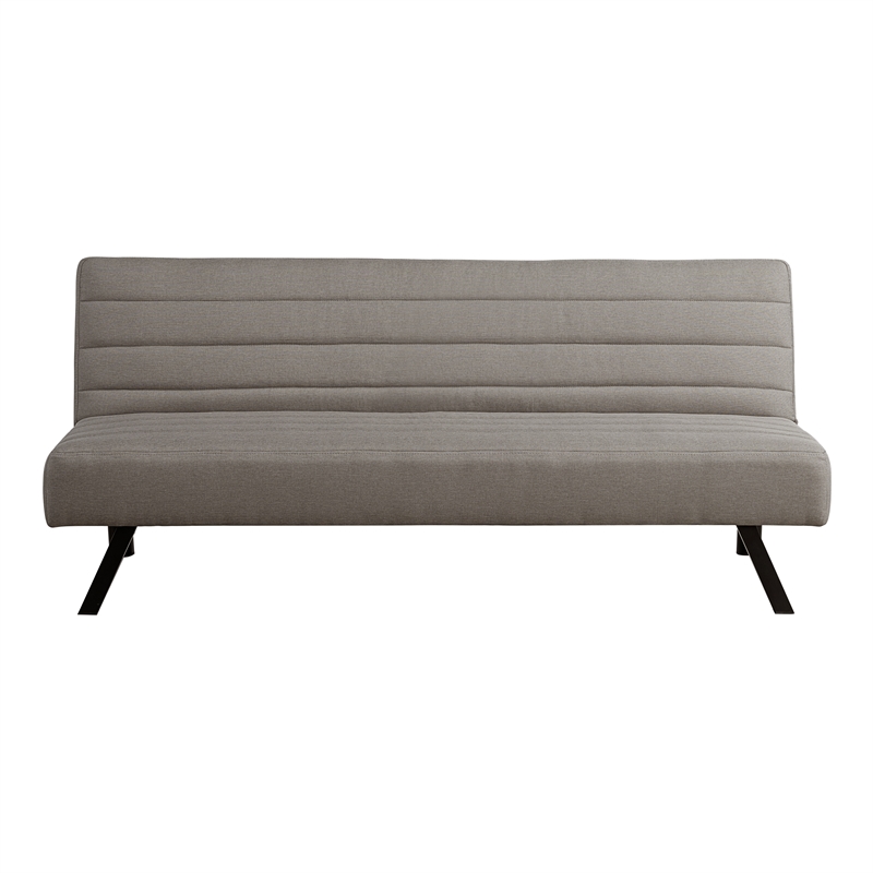Serta Dawson Convertible Sofa in Taupe Fabric Upholstery