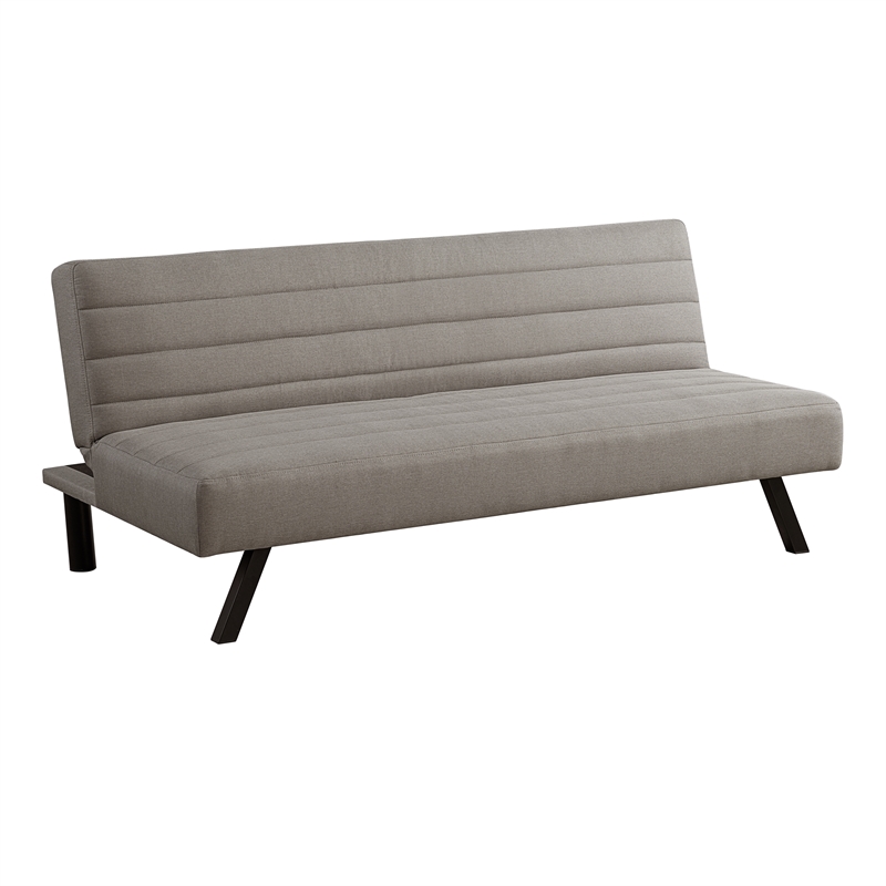 Serta Dawson Convertible Sofa in Taupe Fabric Upholstery