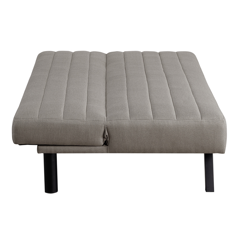 Serta Dawson Convertible Sofa in Taupe Fabric Upholstery
