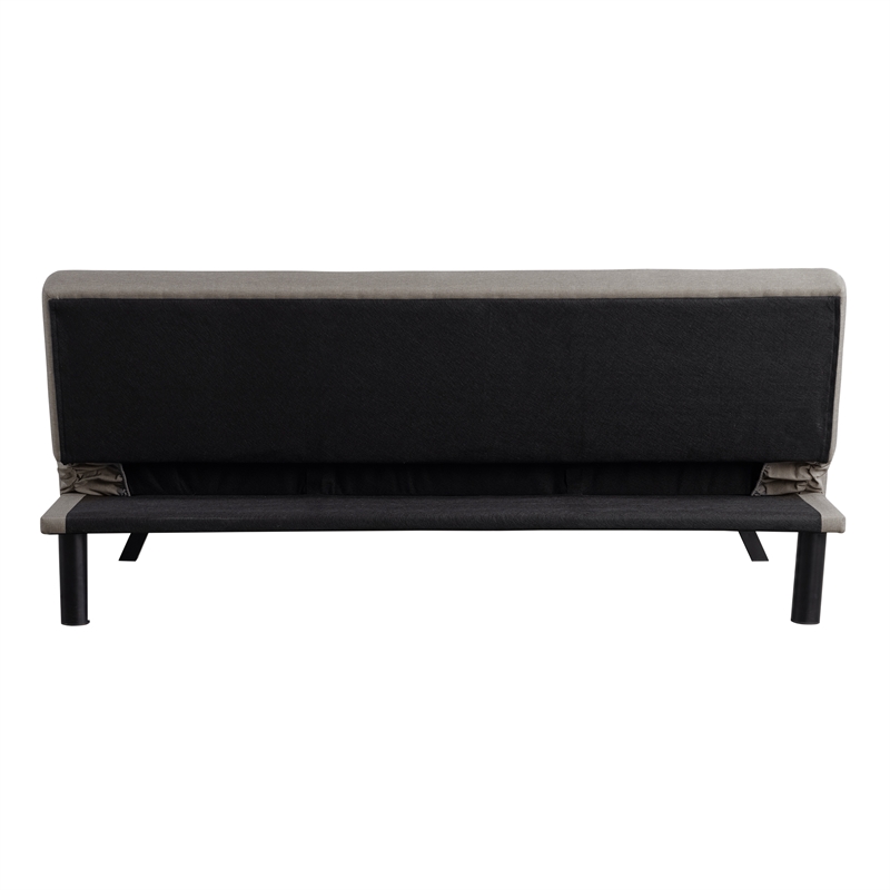 Serta Dawson Convertible Sofa in Taupe Fabric Upholstery