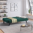Serta Fenton Convertible Sofa in Green Fabric Upholstery