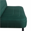 Serta Fenton Convertible Sofa in Green Fabric Upholstery
