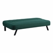 Serta Fenton Convertible Sofa in Green Fabric Upholstery