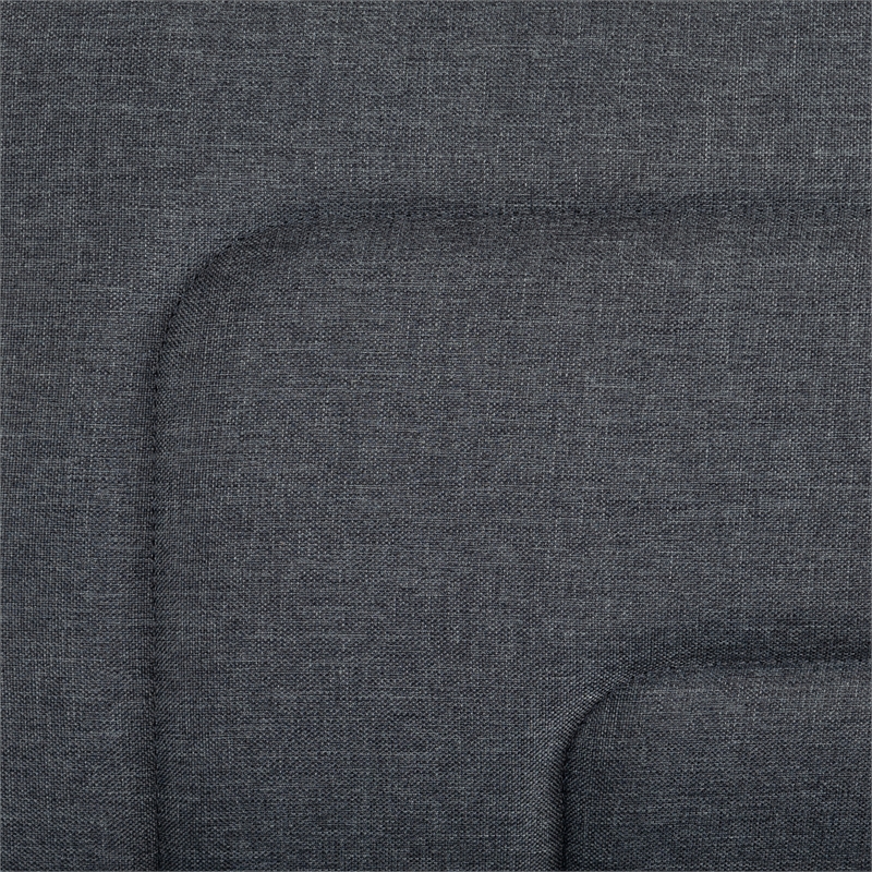 Serta Fenton Convertible Sofa in Charcoal Fabric Upholstery