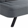 Serta Fenton Convertible Sofa in Charcoal Fabric Upholstery