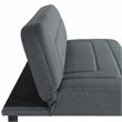 Serta Fenton Convertible Sofa in Charcoal Fabric Upholstery