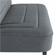 Serta Fenton Convertible Sofa in Charcoal Fabric Upholstery