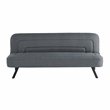 Serta Fenton Convertible Sofa in Charcoal Fabric Upholstery