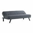 Serta Fenton Convertible Sofa in Charcoal Fabric Upholstery