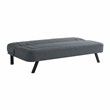 Serta Fenton Convertible Sofa in Charcoal Fabric Upholstery