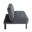 Serta Fenton Convertible Sofa in Charcoal Fabric Upholstery