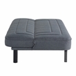 Serta Fenton Convertible Sofa in Charcoal Fabric Upholstery