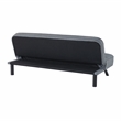 Serta Fenton Convertible Sofa in Charcoal Fabric Upholstery