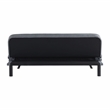 Serta Fenton Convertible Sofa in Charcoal Fabric Upholstery