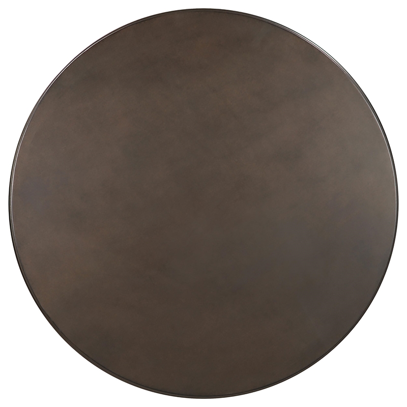 Coaster Oswego Traditional Round Wood Dining Table in Bronze