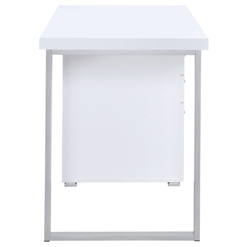 Coaster Brennan Engineered Wood 47-inch 3-drawer Office Computer Desk White