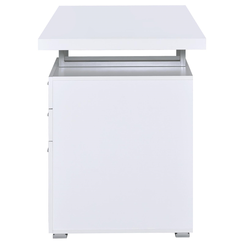 Coaster Brennan Engineered Wood 47-inch 3-drawer Office Computer Desk White