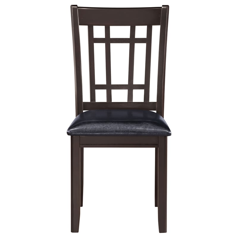 Coaster Lavon 19.25'' Wood Dining Side Chair in Black/Espresso
