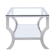 Saide Rectangular Glass Top Coffee Table Chrome