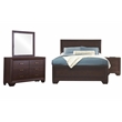 Kauffman 4-piece California King Bedroom Set Dark Cocoa