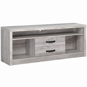 Burke 2-drawer Engineered Wood 59-inch TV Stand Grey Driftwood