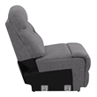 Coaster Higgins Upholstered Armless Chair in Grey