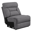 Coaster Higgins Upholstered Armless Chair in Grey