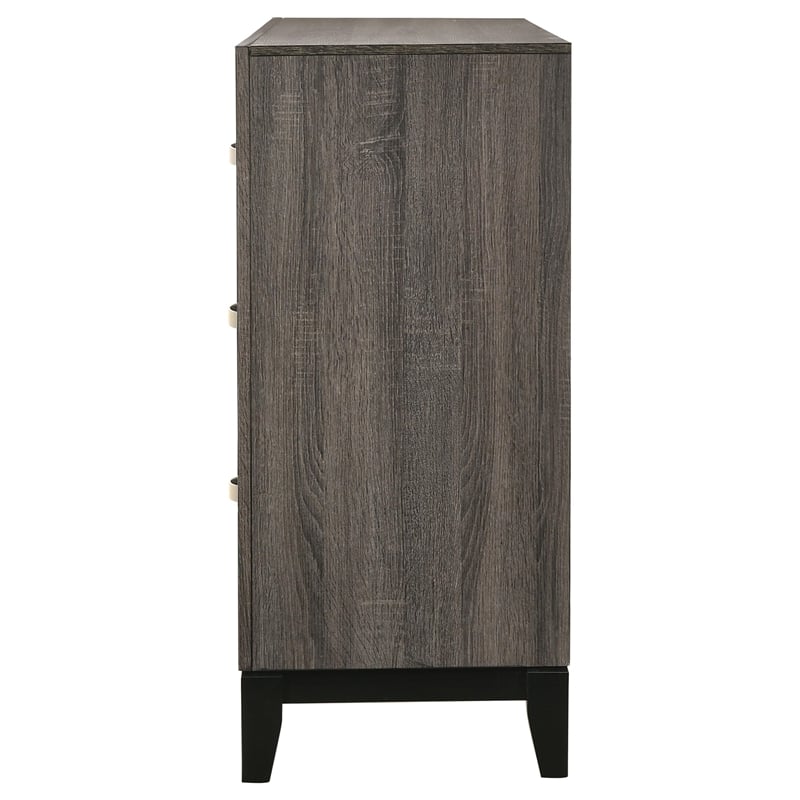 Coaster Watson 6-Drawer Transitional Wood Dresser Cabinet in Gray Oak