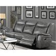 Conrad 3-piece Upholstered Padded Arm Motion Sofa Set Grey