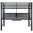 Coaster Avalon Full Workstation Loft Bed in Black Finish