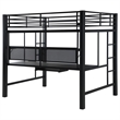 Coaster Avalon Full Workstation Loft Bed in Black Finish