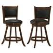 Broxton Upholstered Swivel Counter Chair Chestnut
