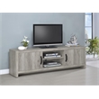 Burke 2-door Engineered Wood 71-inch TV Stand Grey Driftwood