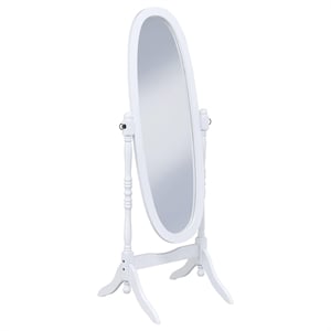 Foyet Wood Adjustable Full Length Cheval Mirror White