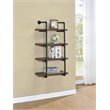 Elmcrest 24-inch 4-shelf Wall Bookshelf Rustic Oak