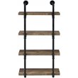 Elmcrest 24-inch 4-shelf Wall Bookshelf Rustic Oak