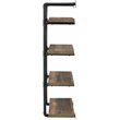 Elmcrest 24-inch 4-shelf Wall Bookshelf Rustic Oak