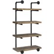Elmcrest 24-inch 4-shelf Wall Bookshelf Rustic Oak