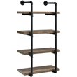 Elmcrest 24-inch 4-shelf Wall Bookshelf Rustic Oak