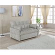 Cotswold Upholstered Convertible Sleeper Sofa Bed Light Grey