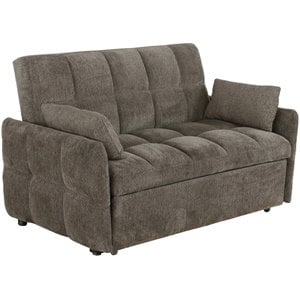 Cotswold Upholstered Convertible Sleeper Sofa Bed Dark Grey