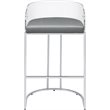 Thermosolis Clear Acrylic Bar Chair Chrome