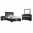 Miranda 4-piece Eastern King Bedroom Set Black