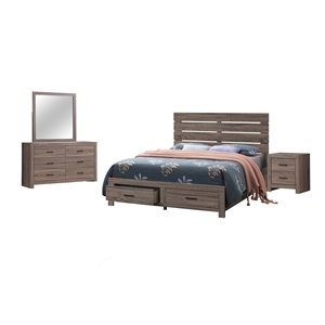 Brantford 4-piece Queen Bedroom Set Barrel Oak