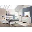 Miranda 51-inch Wood Full Storage Panel Bed White